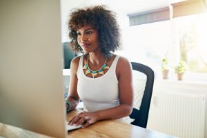 Personal Brand - woman working on computer