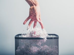 Throwing Away a Cover Letter