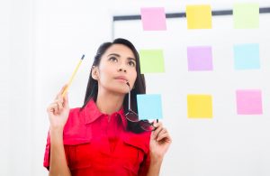 Young Woman Prioritizing Work